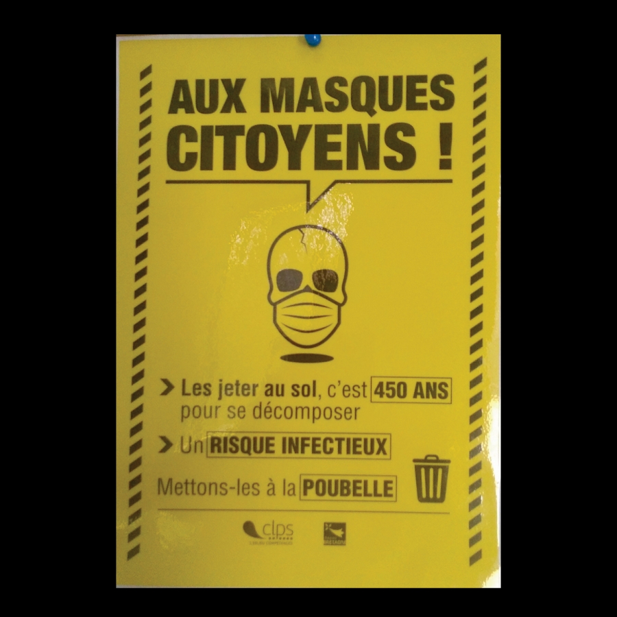 Masques : les stagiaires au CLPS à Vannes incitent aux gestes citoyens