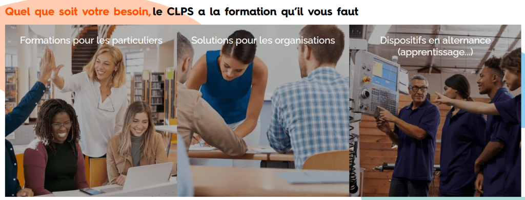 3 entrées site web CLPS