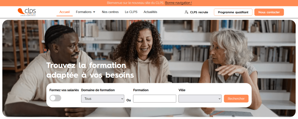 moteur recherche site web clps